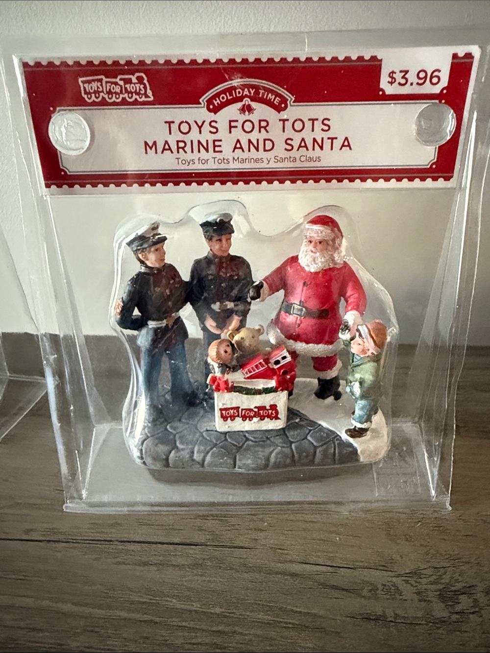 Toys for Tots Marine and Santa Figurine - Red/White